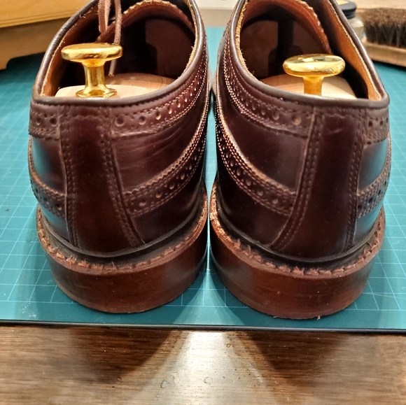 Florsheim - Goodyear Welted - BURGANDY Veblen long wing derby/blucher. - Picture 6 of 8